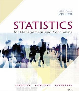 Statistics for Management and Economics + XLSTAT (OR), ISBN: 9781337093453
