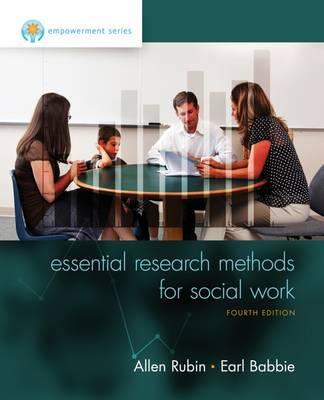 Essential Research Methods for Social Work, ISBN: 9781305101685